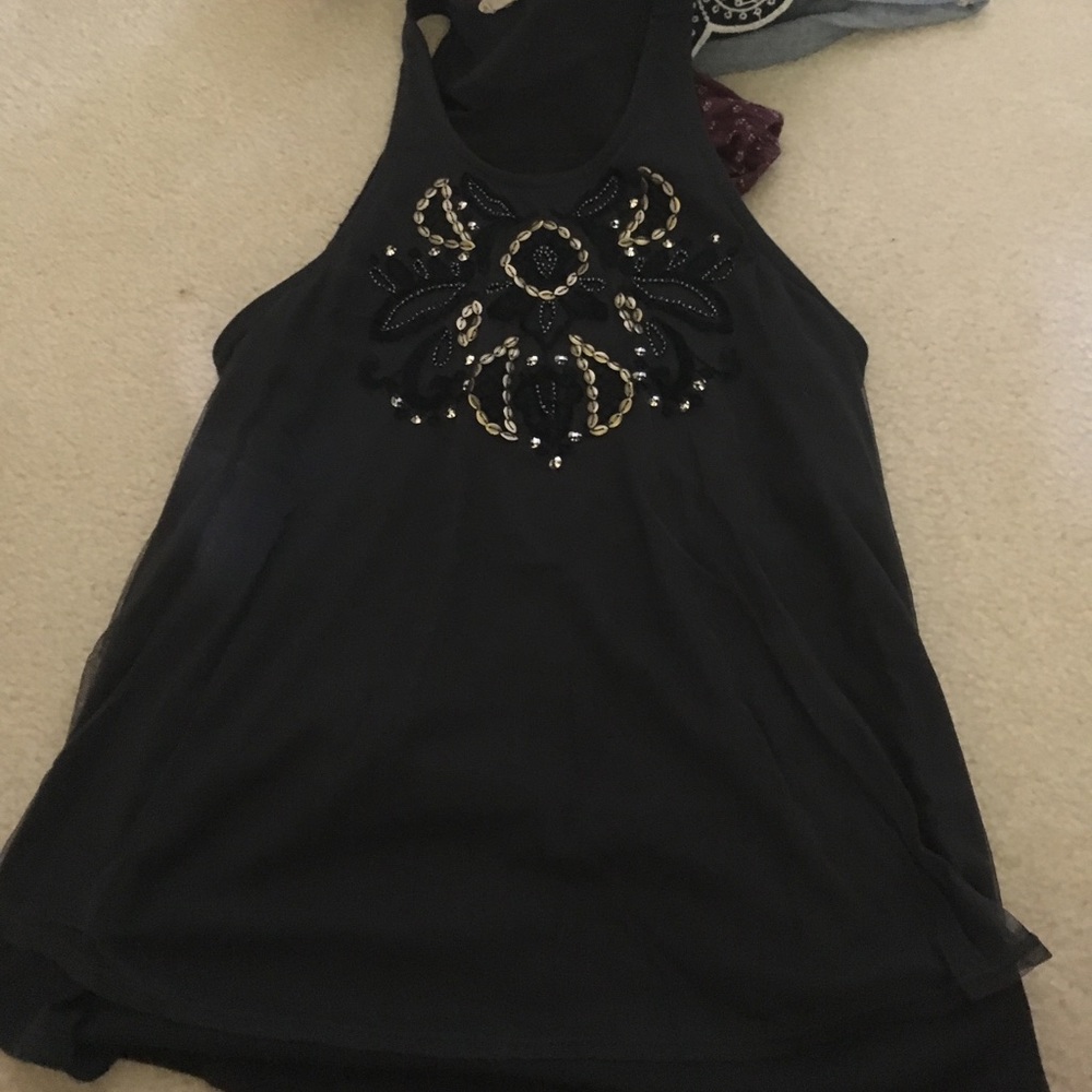 charcoal tank top